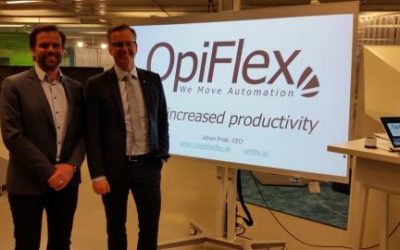 Näringsdepartementet på besök hos OpiFlex